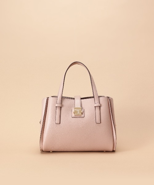 大人気!! Samantha Thavasa スクエア金具 シンプルハンドバッグ サマンサタバサ Samantha Thavasa スクエア金具 シンプル