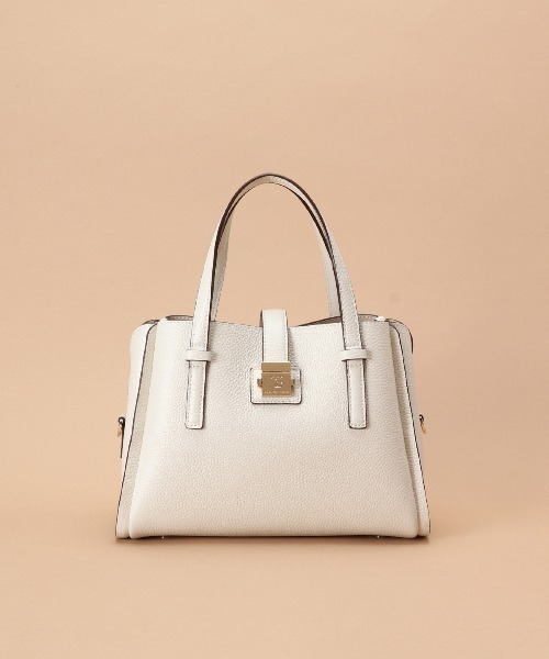 Samantha Thavasa ハンドバッグ スクエア金具 シンプルハンドバッグ 