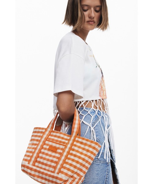 デシグアル Desigual トートバッグ （グレー/ブラック