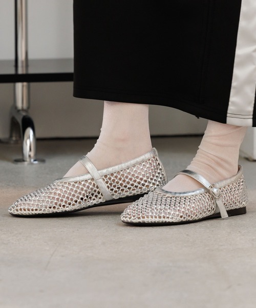 NICAL パンプス 「NICAL」ラインストーン付きメッシュパンプス/554110