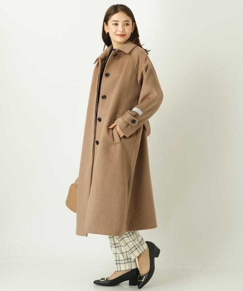 アヴィ　コート 100-130]フィット＆フレア中綿ロングコート(その他のコート・ブルゾン