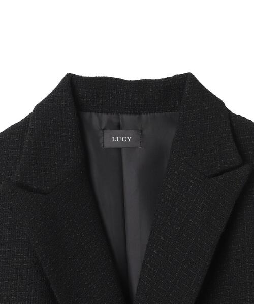 ★美品★LUCY テーラードジャケット Sサイズ　ブラック色 LUCY（ルーシー） ジャケット テーラードジャケット LUCY/ルーズ