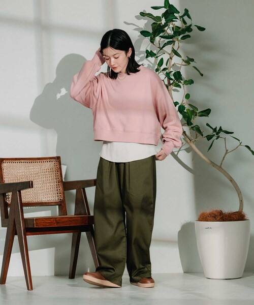cathy キャシー サウスポー ストラップ エビスリボン チノパンツ WALL - aiko着 エビスリボンダメージデニム サウスポーcathyの