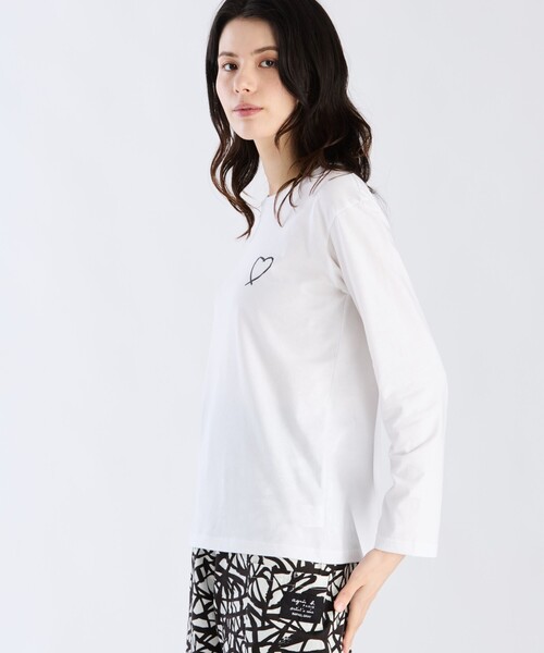 agnes b.（アニエスベー） tシャツ アイコニック プリント コットン