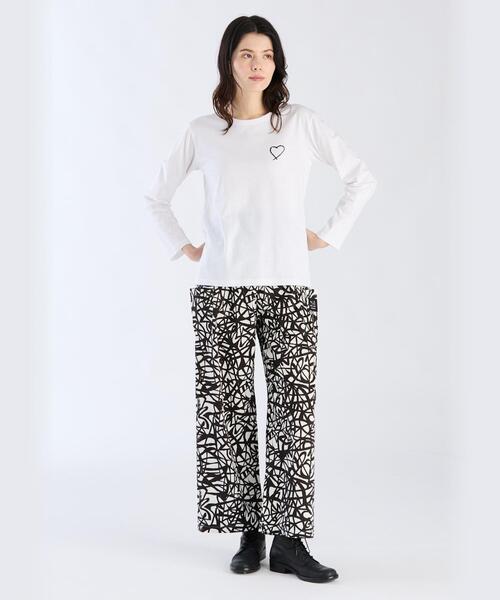 agnes b.（アニエスベー） tシャツ アイコニック プリント コットン