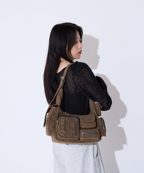 JEANASIS ショルダーバッグ バッグ マルチポケットワン
