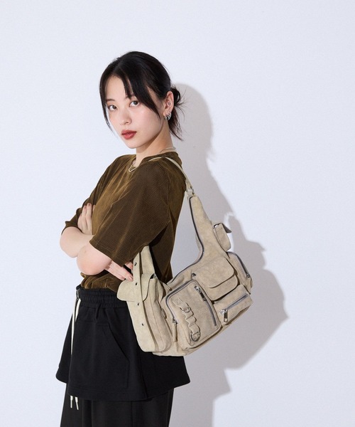 JEANASIS ショルダーバッグ バッグ マルチポケットワン