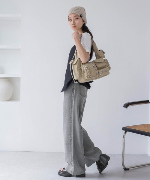 JEANASIS ショルダーバッグ バッグ マルチポケットワン