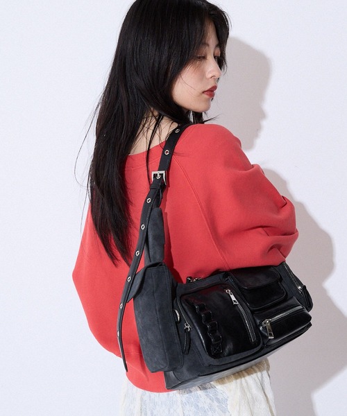 JEANASIS ショルダーバッグ バッグ マルチポケットワン