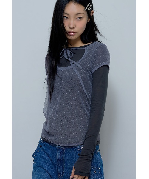 FANCY CLUB（ファンシークラブ） A'GEM/9 × .kom 「 3-WAY DOT LAYERED