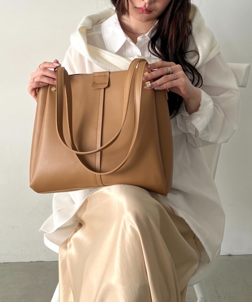 トートバッグ 新色追加 6色展開「A4収納可能」通勤・通学 PUダブル