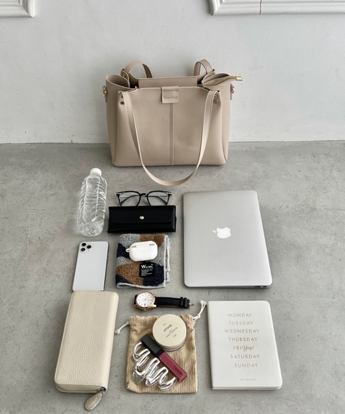 トートバッグ 新色追加 6色展開「A4収納可能」通勤・通学 PUダブル