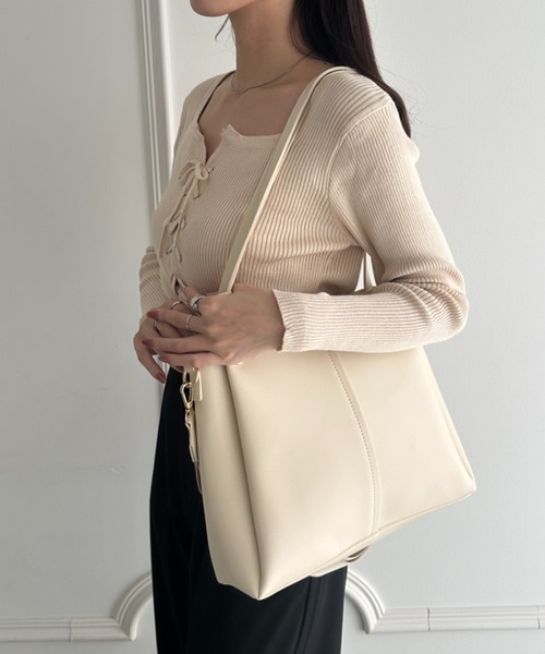 トートバッグ 新色追加 6色展開「A4収納可能」通勤・通学 PUダブル