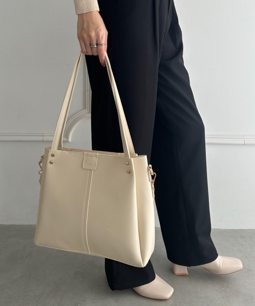 トートバッグ 新色追加 6色展開「A4収納可能」通勤・通学 PUダブル