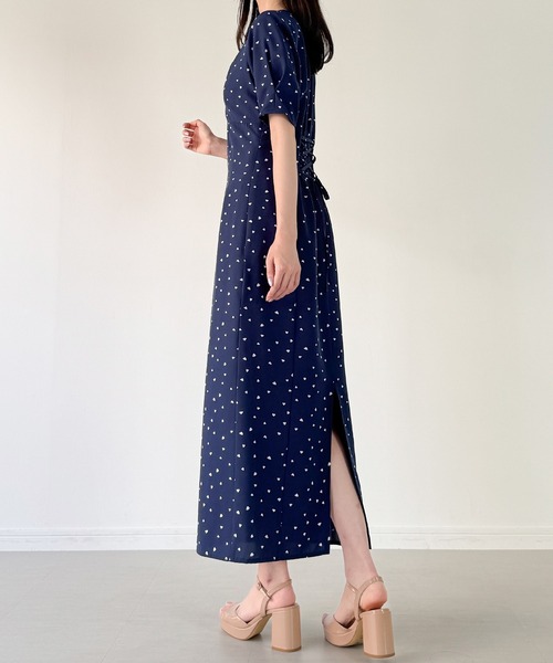 ☆さあ★出品 JUN&ROPE ワンピース S アディダスセットアップ JUNOAH ワンピース ハートパターンレースアップタイトワンピース