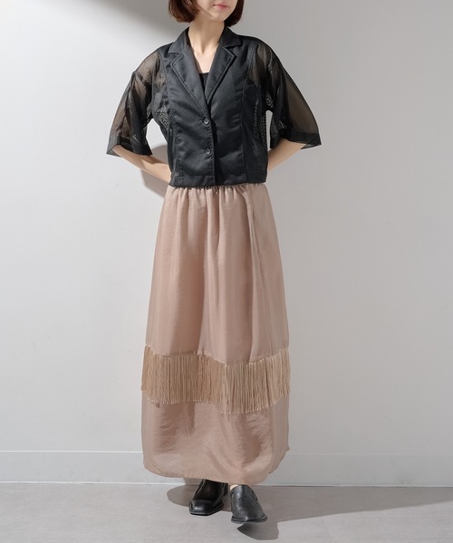 メゾンブリーズレヴール MAISON BREEZE reveur メッシュシャツジャケット trc （グレー） セール】【MAISON BREEZE reveur】メッシュシャツジャケット trc