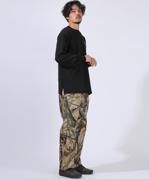 LUXSTYLE パンツ リアルツリーカモフラージュ柄シェフパンツ