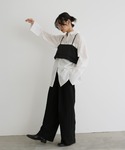 ベスト ジレ バックボタンビスチェ レディースの詳細画像5