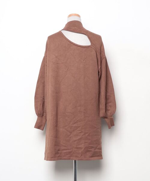 「SLY」 ニットワンピース 2 ブラウン レディース_画像2