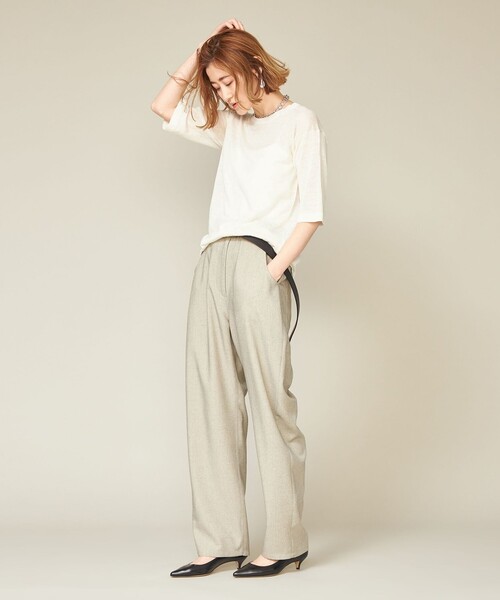 tシャツ 「conte」クルーネック Tシャツ レディース conte tシャツ 「conte」クルーネック Tシャツ レディース