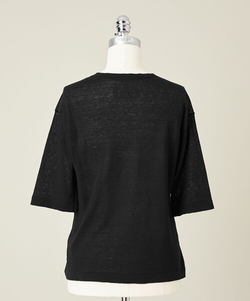 conte クルーネックTシャツ　ブラック conte tシャツ 「conte」クルーネック Tシャツ レディース