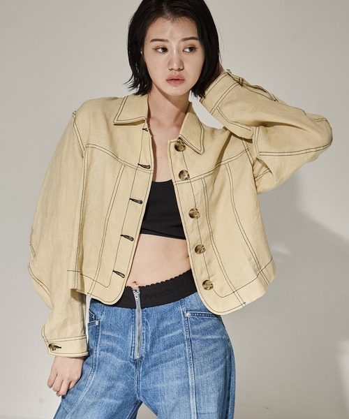 CLANE（クラネ） ブルゾン アウター 「CLANE/クラネ」LINEN SHIRT