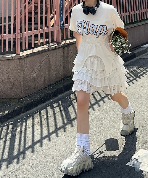ワリコーキューピーMIX系服♡5人 Alley Tokyo ワンピース フリフリのキャミワンピ : ZOZOTOWN Yahoo!店