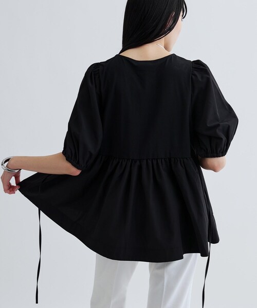 INDIVI GALLEST tシャツ ハートネックペプラムカットソー レディース