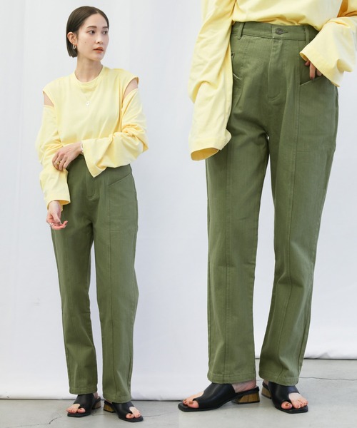 [select MOCA] Denim брюки MEDIUM черный женский 