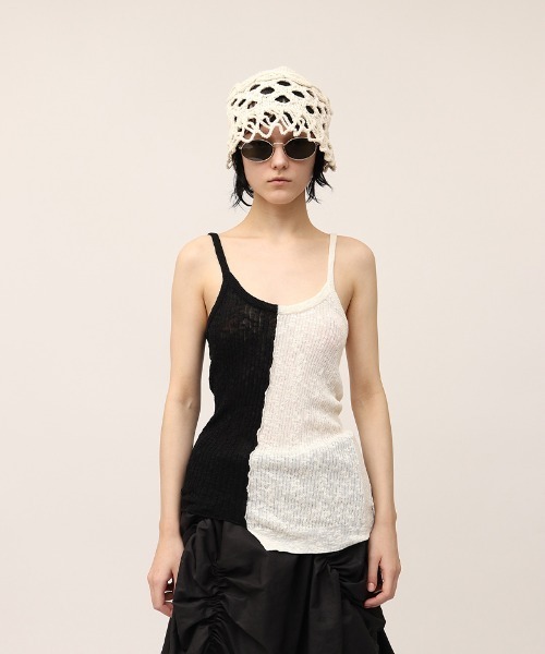 leinwande（ラインヴァンド） ニット セーター Mix Yarn Crochet Hat