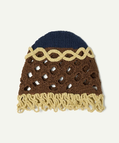 leinwande ラインヴァンド　Mix Yarn Crochet Hat leinwande（ラインヴァンド） ニット セーター Mix Yarn Crochet Hat