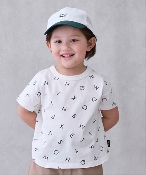 tシャツ 「GOODPRICE冷感」総柄半袖Tシャツ キッズ 子供服 男の子 女の子 | petit main