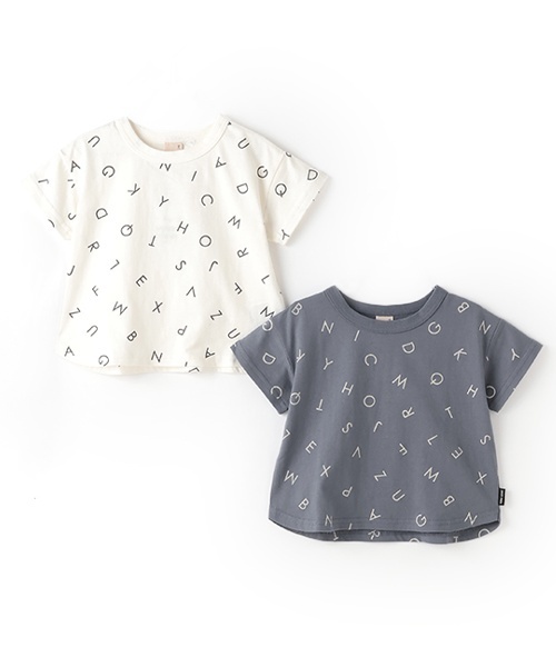 tシャツ 「GOODPRICE冷感」総柄半袖Tシャツ キッズ 子供服 男の子 女の子 | petit main | 18