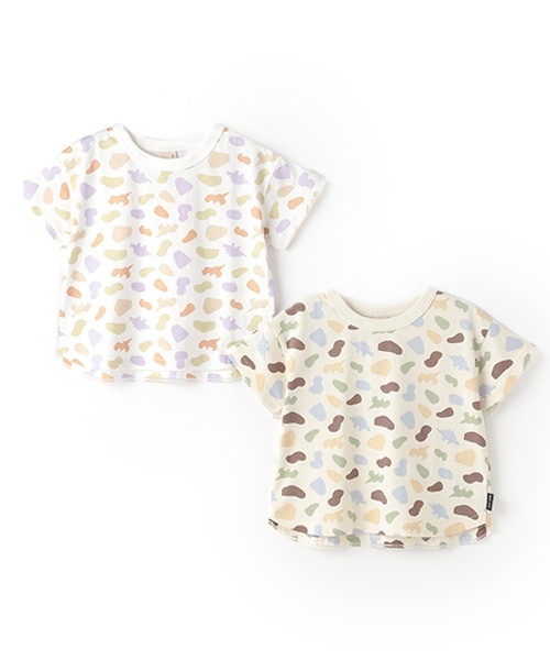 tシャツ 「GOODPRICE冷感」総柄半袖Tシャツ キッズ 子供服 男の子 女の子 | petit main | 19