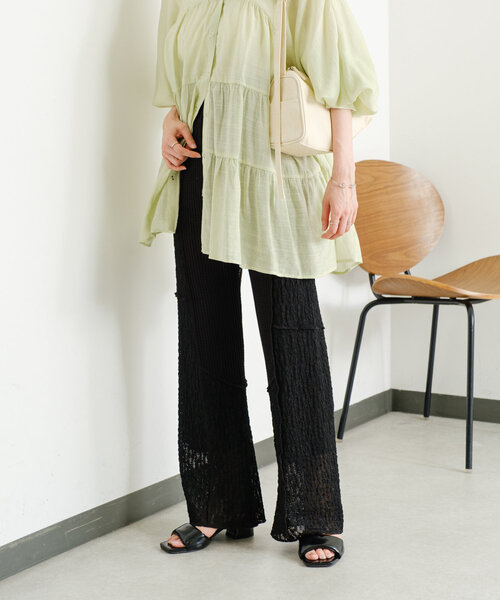 kastane1日限定販売　レースパッチワークパンツ kastane1日限定販売 レースパッチワークパンツ