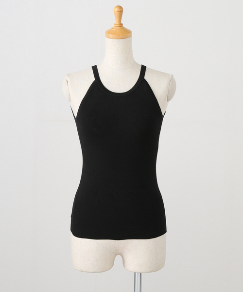 タンクトップ ノースリーブ ADAWAS/アダワズ STRETCH COTTON TANKTOP レディース