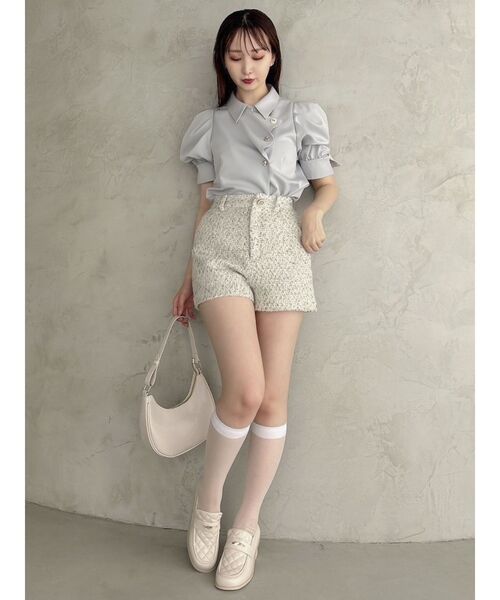 dazzlin（ダズリン） ブラウス シャツ マルチボタンデザインブラウス