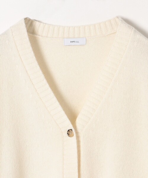 「SHIPS any」 ニットカーディガン ONE SIZE ライトグレー レディース_画像5