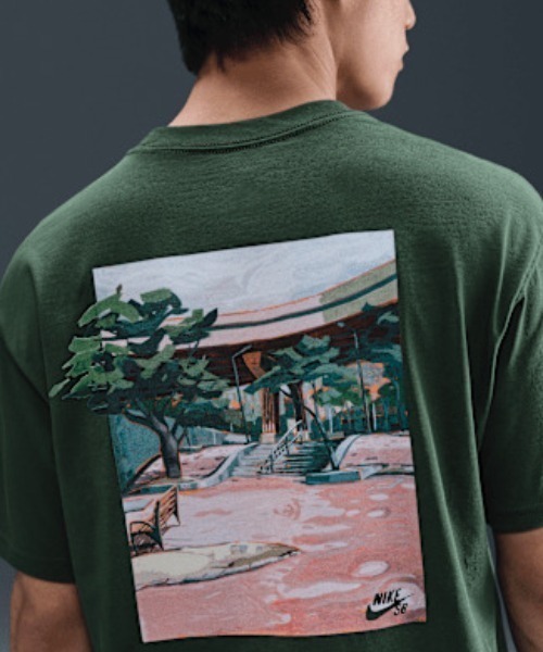 Nike SB ボタンシャツ ミントグリーン サイズM Nike SB tシャツ NIKE SB/ナイキエスビー バックプリントTシャツ