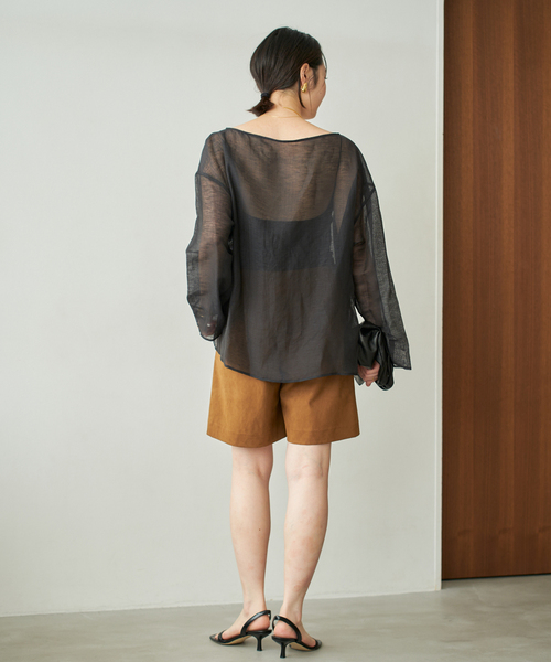 今季plage プラージュ　Mesh Sheer ブラウス plage ブラウス シャツ Mesh Sheer レディース : ZOZOTOWN Yahoo