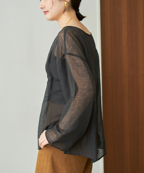 プラージュ シアーブラウス plage ブラウス シャツ Mesh Sheer レディース : ZOZOTOWN Yahoo