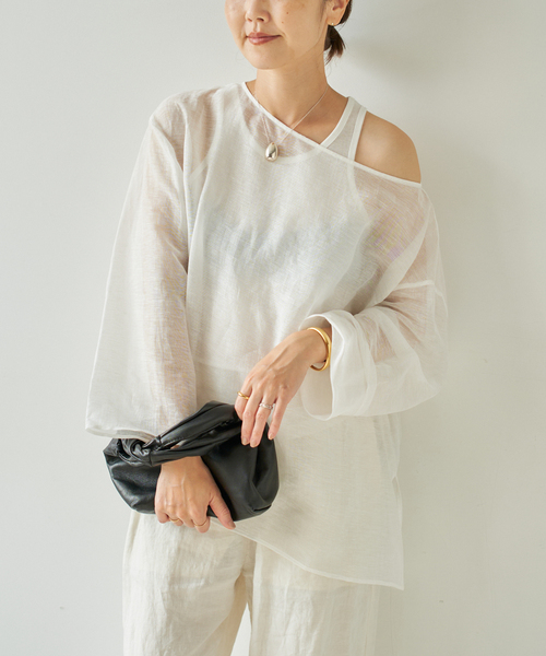 plage ブラウス シャツ Mesh Sheer レディース : ZOZOTOWN Yahoo