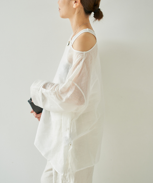 plage新品未使用即完売品 SHEER STRINGブラウス ホワイト plage ブラウス シャツ Mesh Sheer レディース : ZOZOTOWN Yahoo