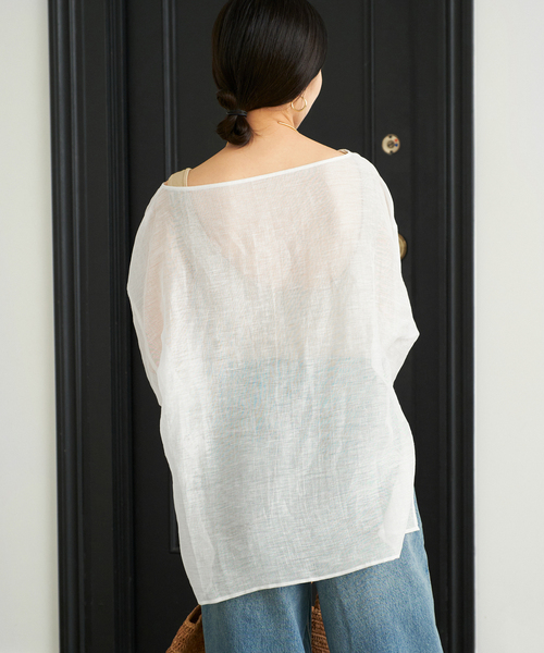 plage ブラウス シャツ Mesh Sheer レディース : ZOZOTOWN Yahoo