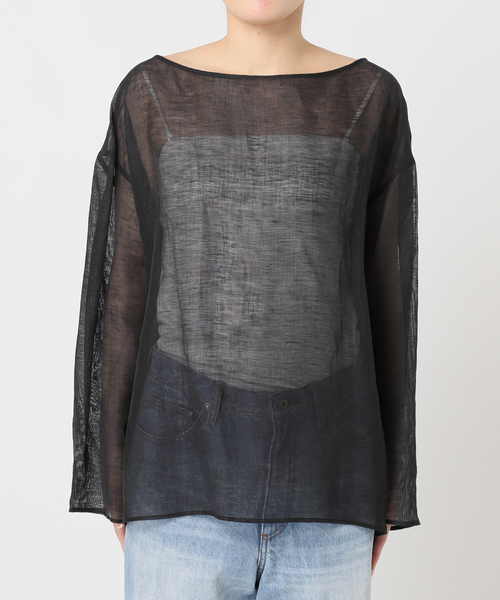 plage ブラウス シャツ Mesh Sheer レディース : ZOZOTOWN Yahoo