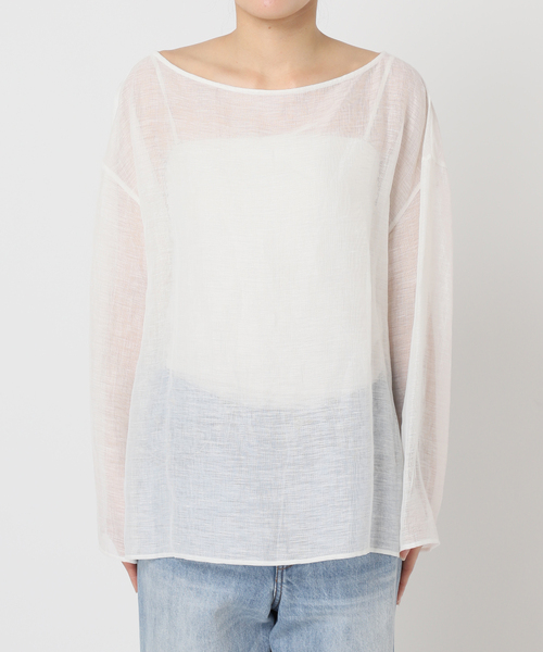 plage ブラウス シャツ Mesh Sheer レディース : ZOZOTOWN Yahoo