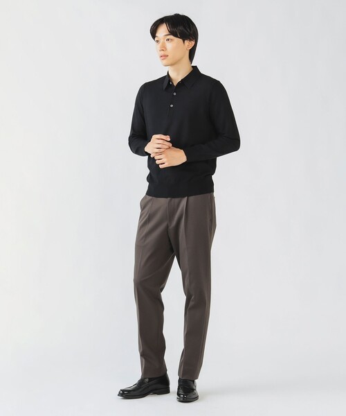 メンズ ロングスリーブ ニットポロ BEAMS HEART（ビームス ハート） セーター ニット ロングスリーブ