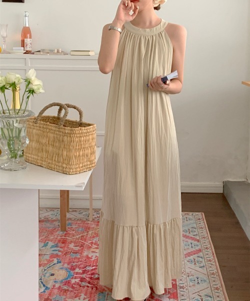 FREE STYLISTS ワンピース YUGA_YGMC Halter neck long dress