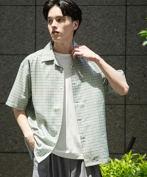 atelier uneplace ショートスリーブリネンシャツ atelier uneplace ショートスリーブリネンシャツ