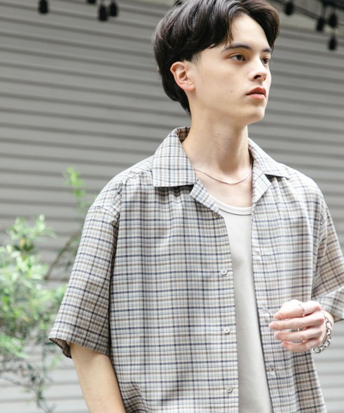 SENSE OF PLACE by URBAN RESEARCH シャツ チェックオープン
